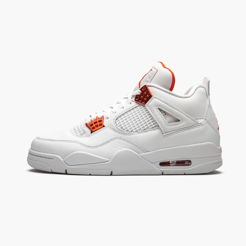 men's air jordan 4 retro metallic orange